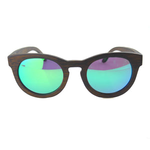 Wooden Sunglasses - Bamboo - Green Blue