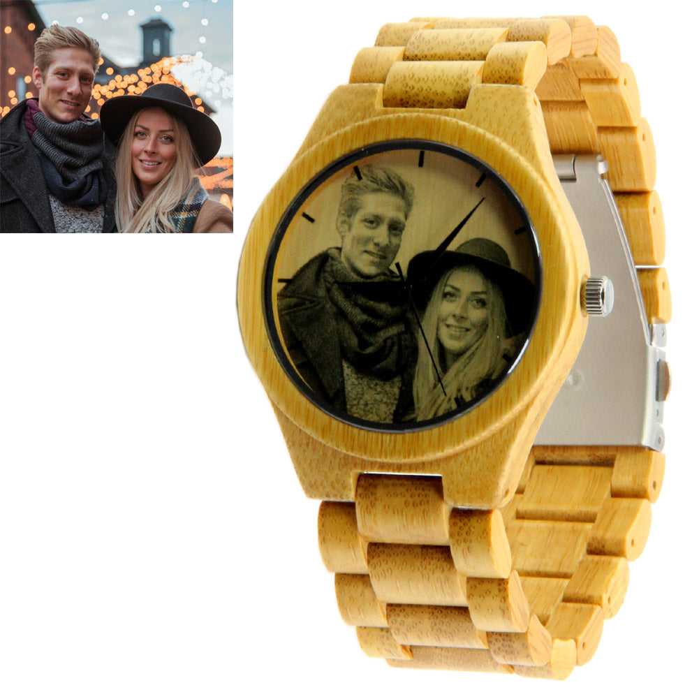 THE MEMORY Photo Watch Bamboo