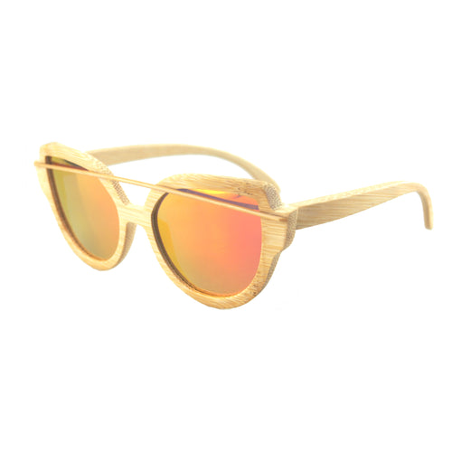 Wooden Sunglasses - Bamboo - Pink