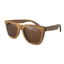 Wooden Sunglasses - Zebra Wood - Brown