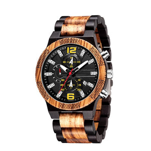 3 tones Men Style Wooden Watch WS042