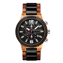 Luxury 3 dials Men Style Wooden Watch WS042