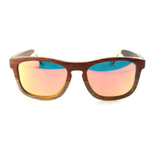 Wooden Sunglasses - 3-Tone Wood - Orange