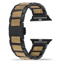Black Stainless Steel Apple Watch band Barrel