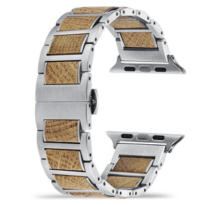 Barrel Wood Apple Watch Band