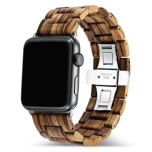 FOREST Zebra Wood Apple Watch Band