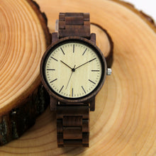 Walnut Wood Watch - Wooden Band - Roman Numerals